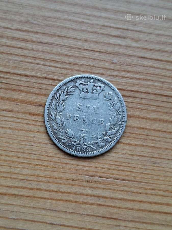 Britanija 1883 6 pensai (sidabras)