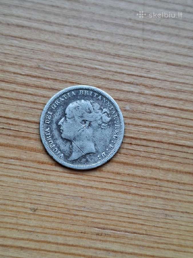 Britanija 1883 6 pensai (sidabras) - nuotraukos Nr. 2