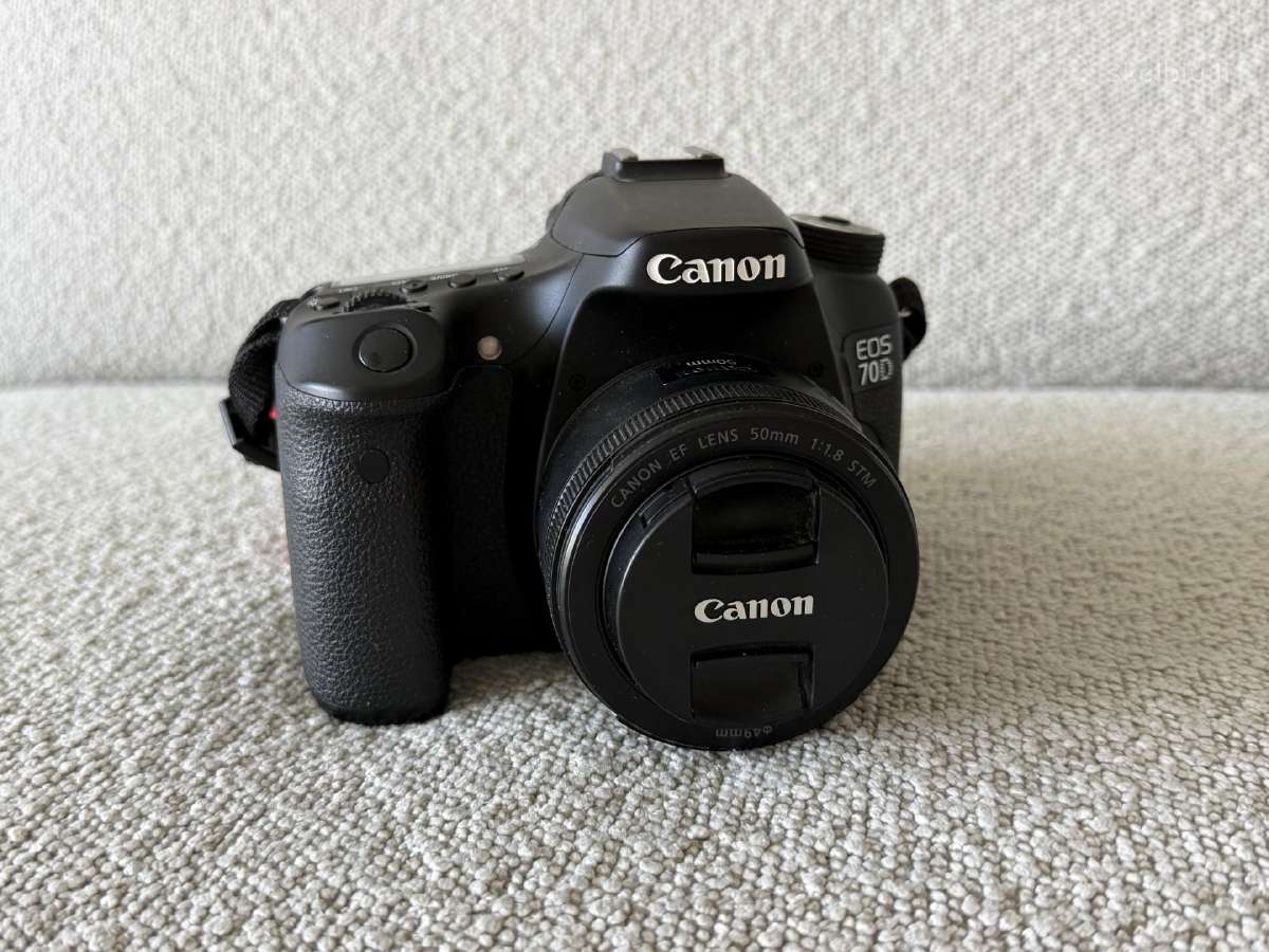 Canon EOS 70d + 50mm 1.8 Stm objektyvas