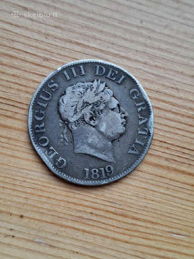Britanija 1819 1/2 kronos (sidabras)