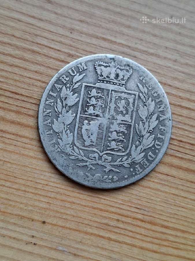 Britanija 1876 1/2 kronos (sidabras) - nuotraukos Nr. 2