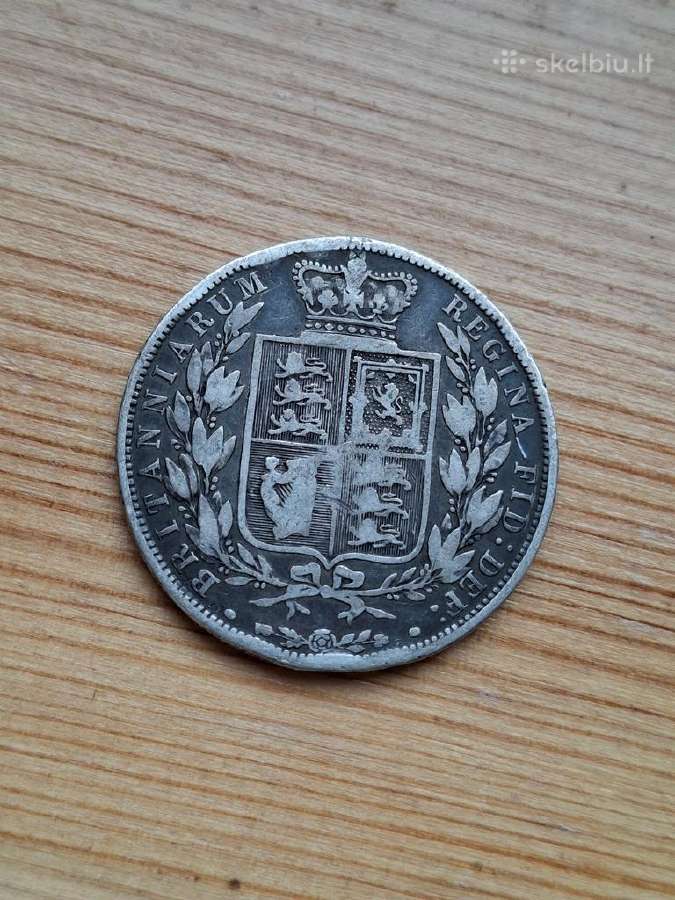 Britanija 1880 1/2 kronos (sidabras) - nuotraukos Nr. 2