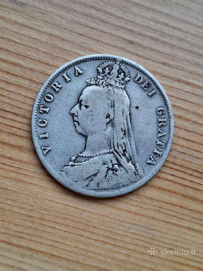 Britanija 1891 1/2 kronos (sidabras)