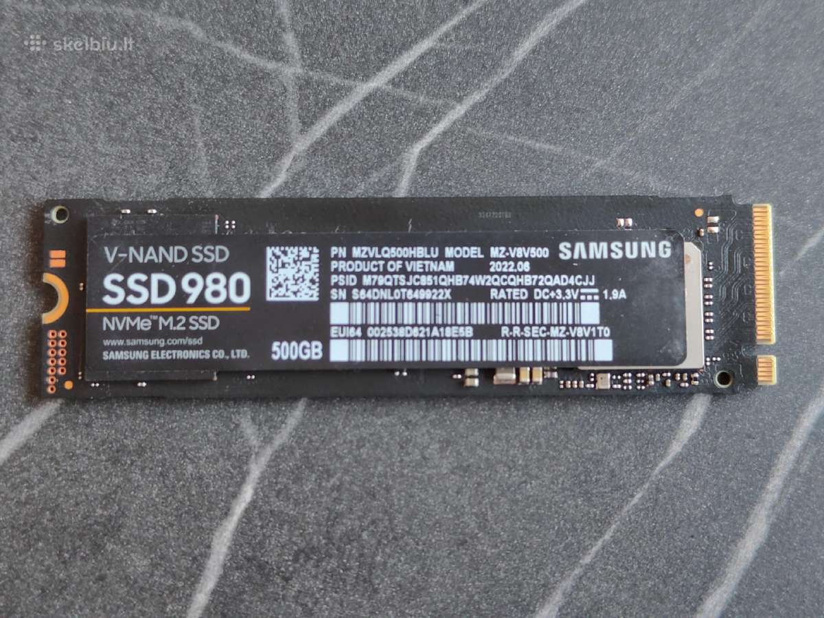 Samsung 980 500gb Pcie 3.0 M.2 Nvme