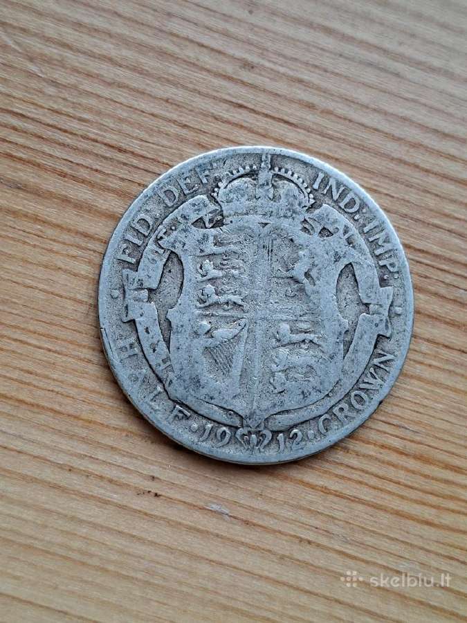 Britanija 1912 1/2 kronos (sidabras) - nuotraukos Nr. 2