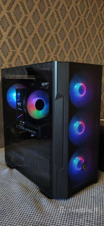 Naujas kompiuteris Ryzen 7500x3d Rtx 5060 Ti 32gb