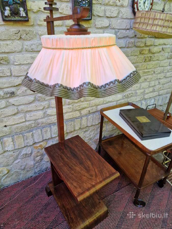Vintažinis Art Deco toršeras,servantas,pufas - nuotraukos Nr. 5