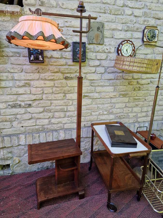 Vintažinis Art Deco toršeras,servantas,pufas - nuotraukos Nr. 18
