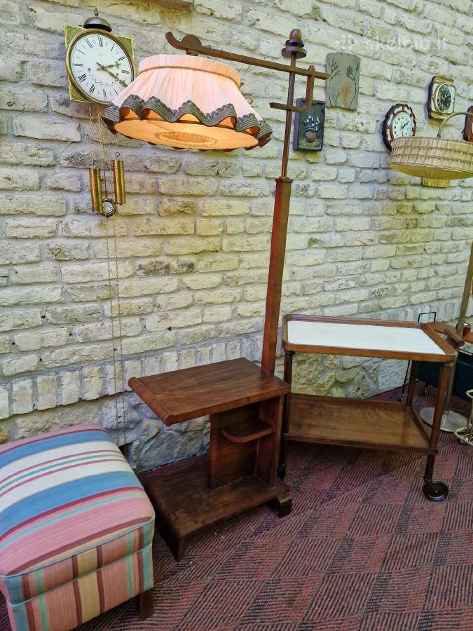 Vintažinis Art Deco toršeras,servantas,pufas - nuotraukos Nr. 33