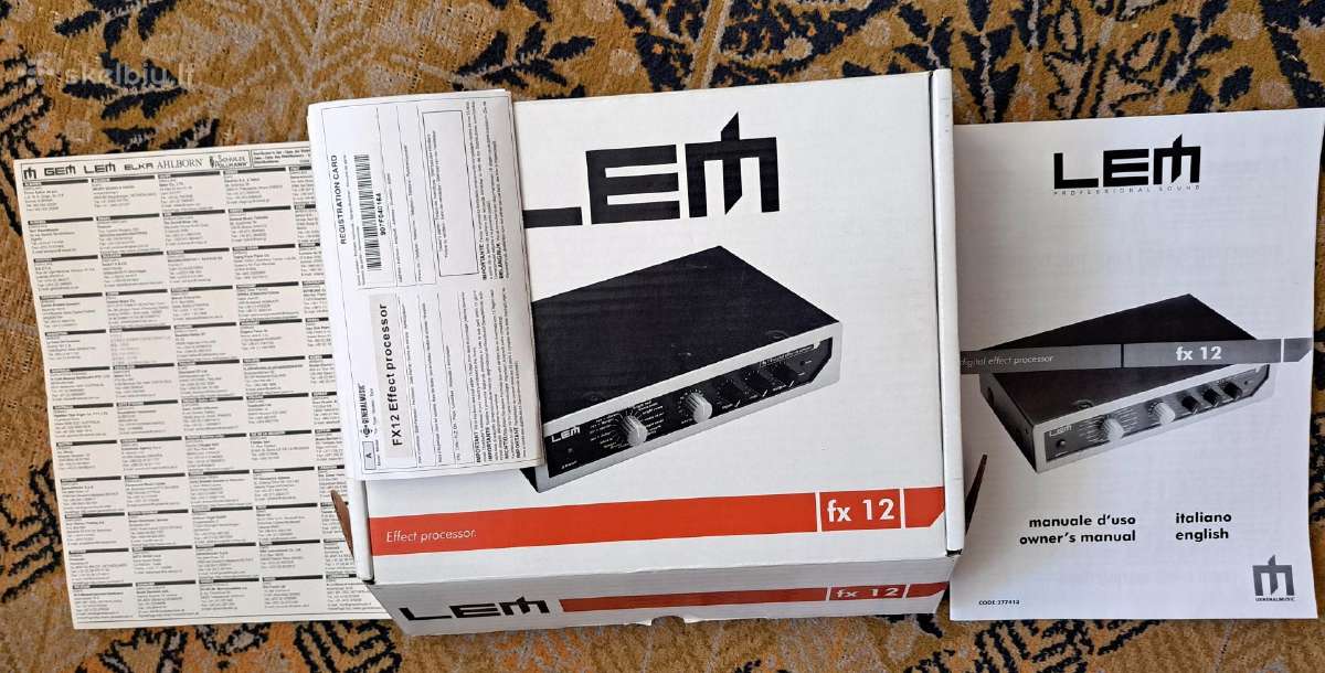 Lem Fx 12 Digital Effect Processor - nuotraukos Nr. 9