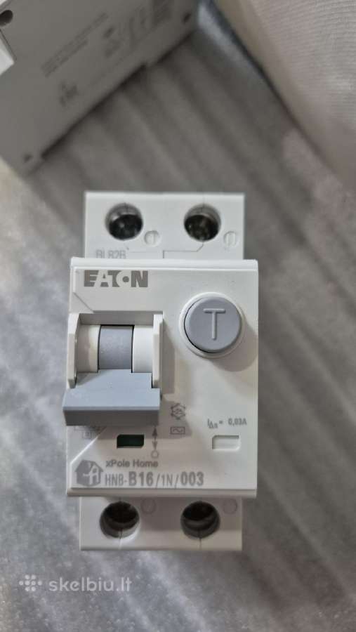 Eaton nuotėkio relė su automatiniu jungikliu