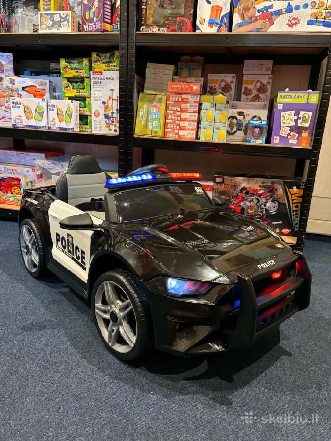 Vaikiškas elektrinis policijos automobilis