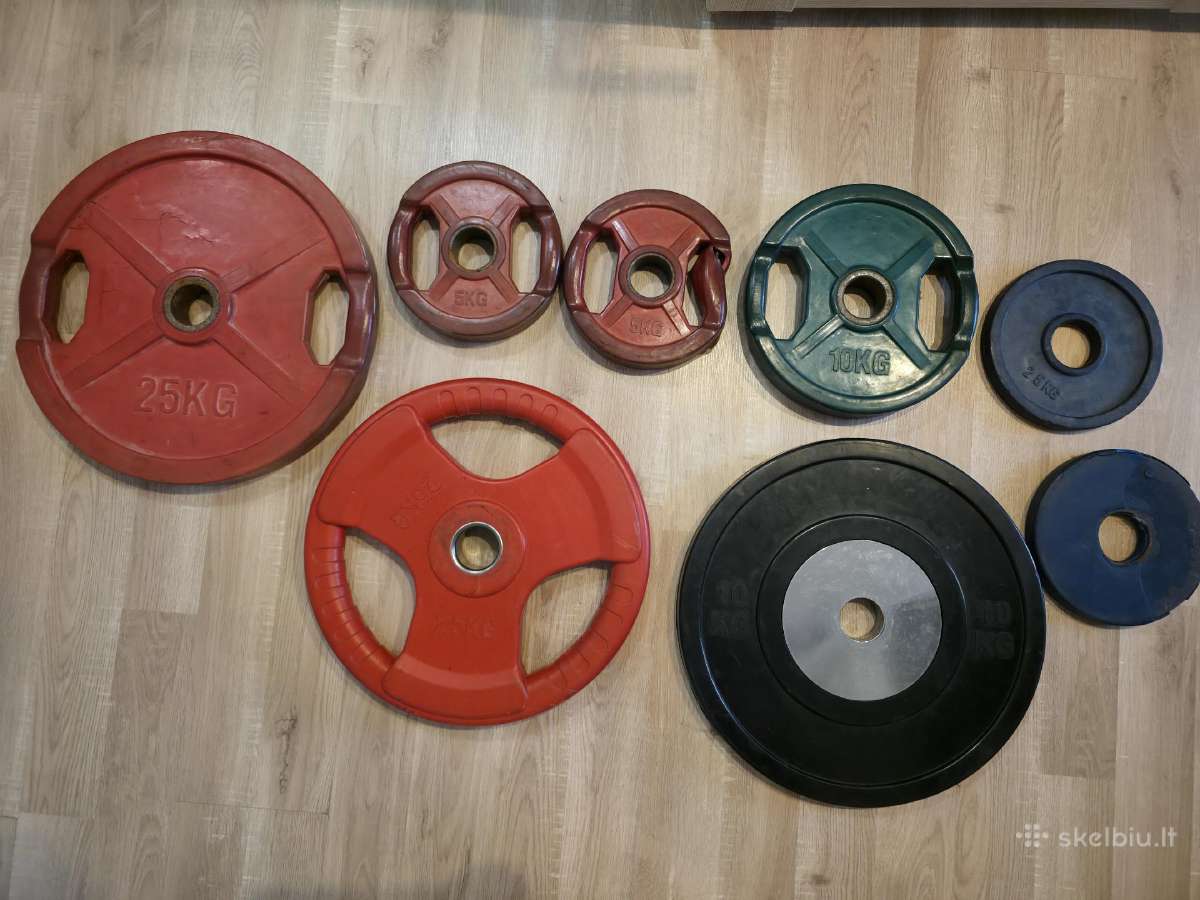 Gumuoti svoriai 85kg