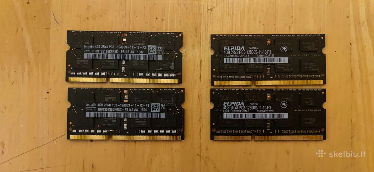 4 GB Ddr3 RAM nešiojamam kompiuteriui