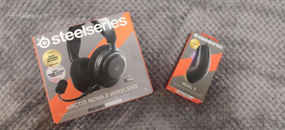Steelseries Arctis Nova 3 Wireless + Steelseries R