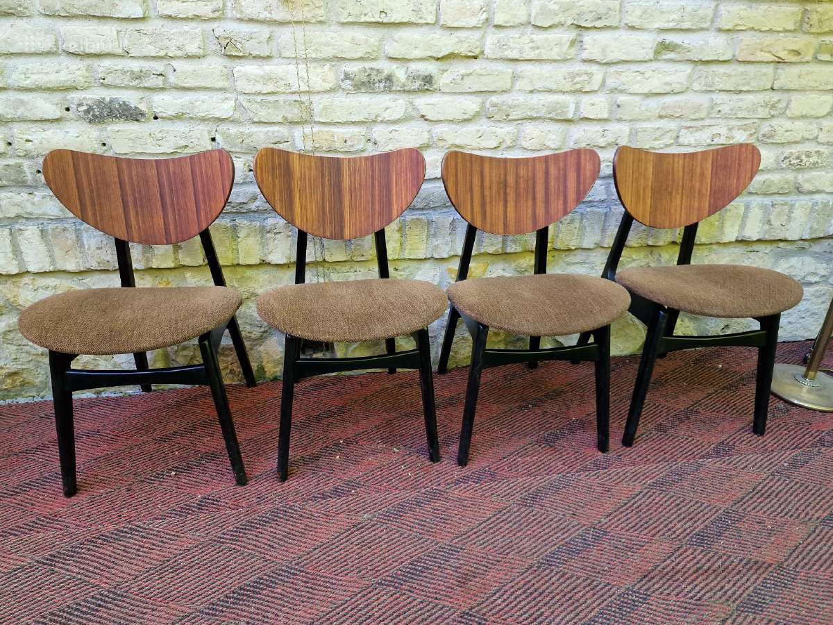 Vintažinės mid century valgomojo kėdės