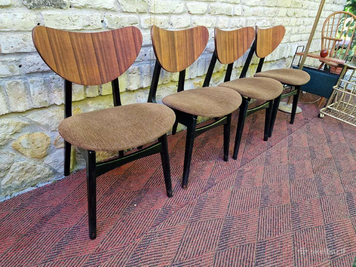Vintažinės mid century valgomojo kėdės - nuotraukos Nr. 2
