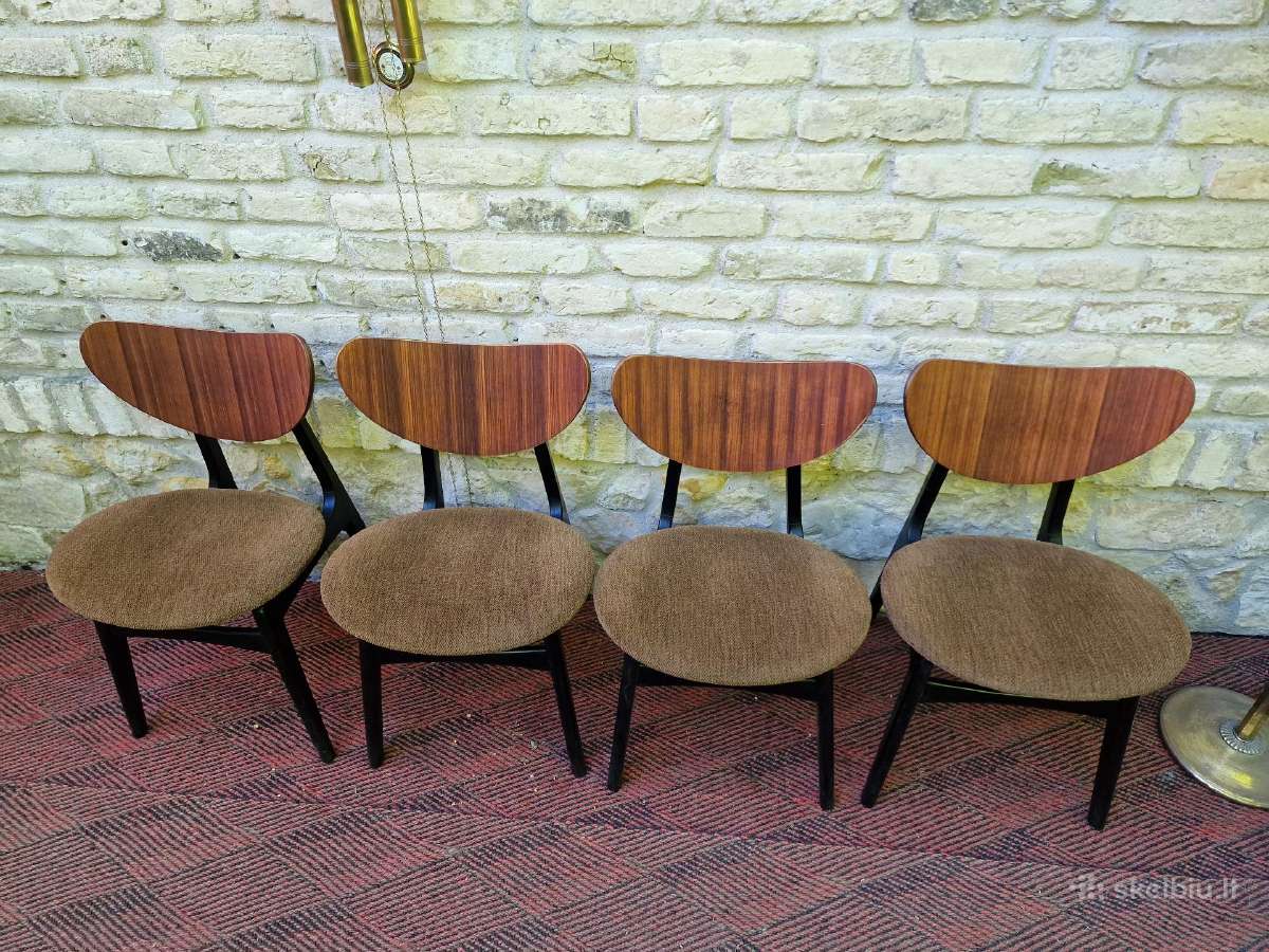 Vintažinės mid century valgomojo kėdės - nuotraukos Nr. 4