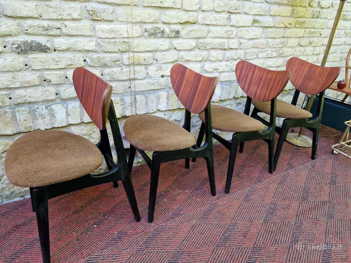 Vintažinės mid century valgomojo kėdės - nuotraukos Nr. 6