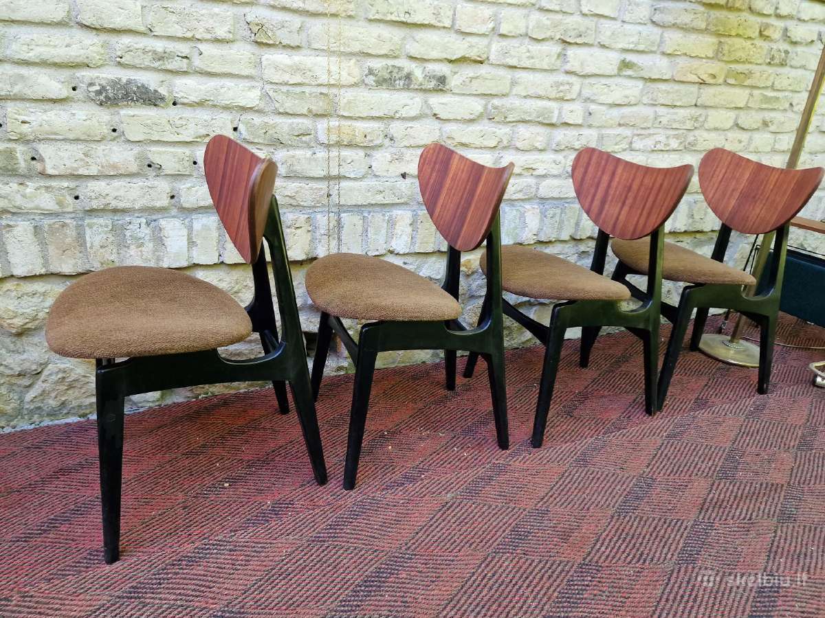 Vintažinės mid century valgomojo kėdės - nuotraukos Nr. 10