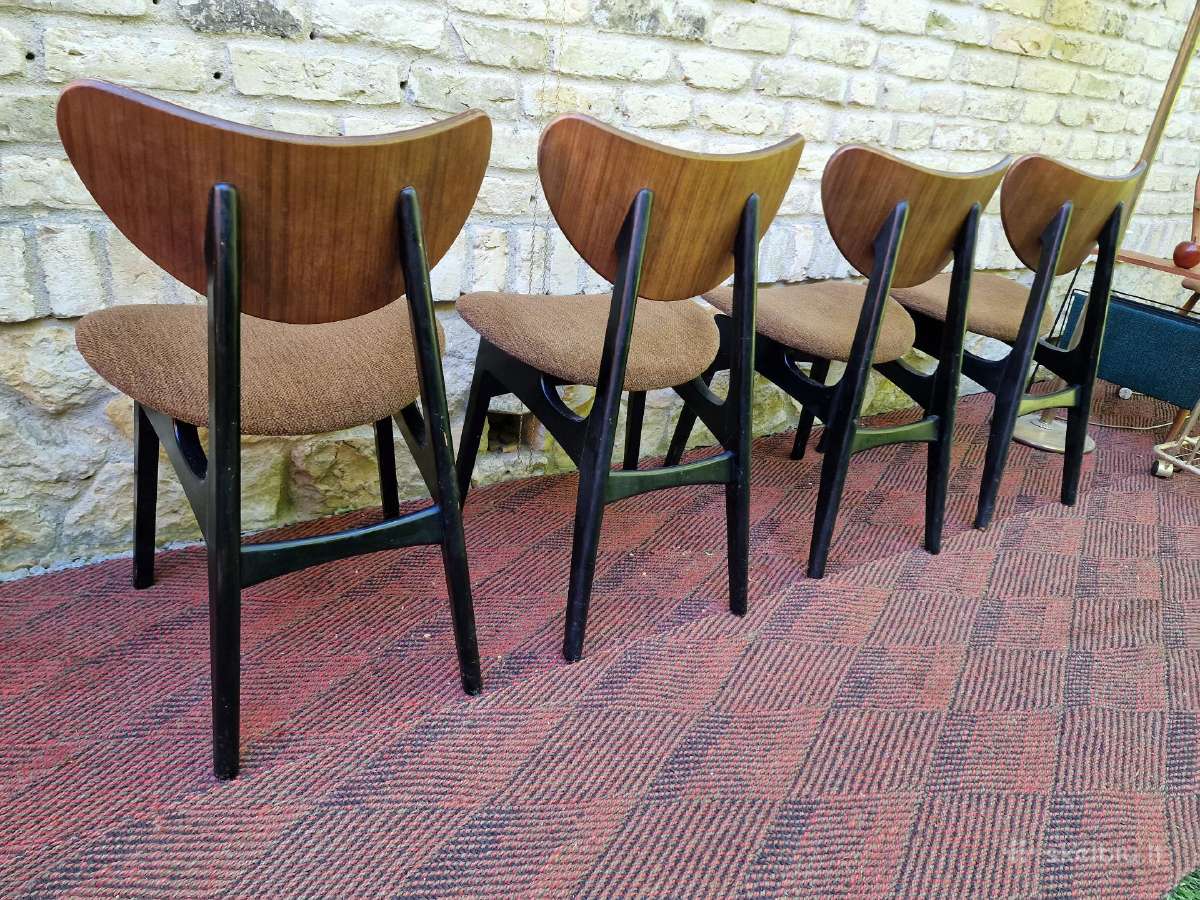 Vintažinės mid century valgomojo kėdės - nuotraukos Nr. 11