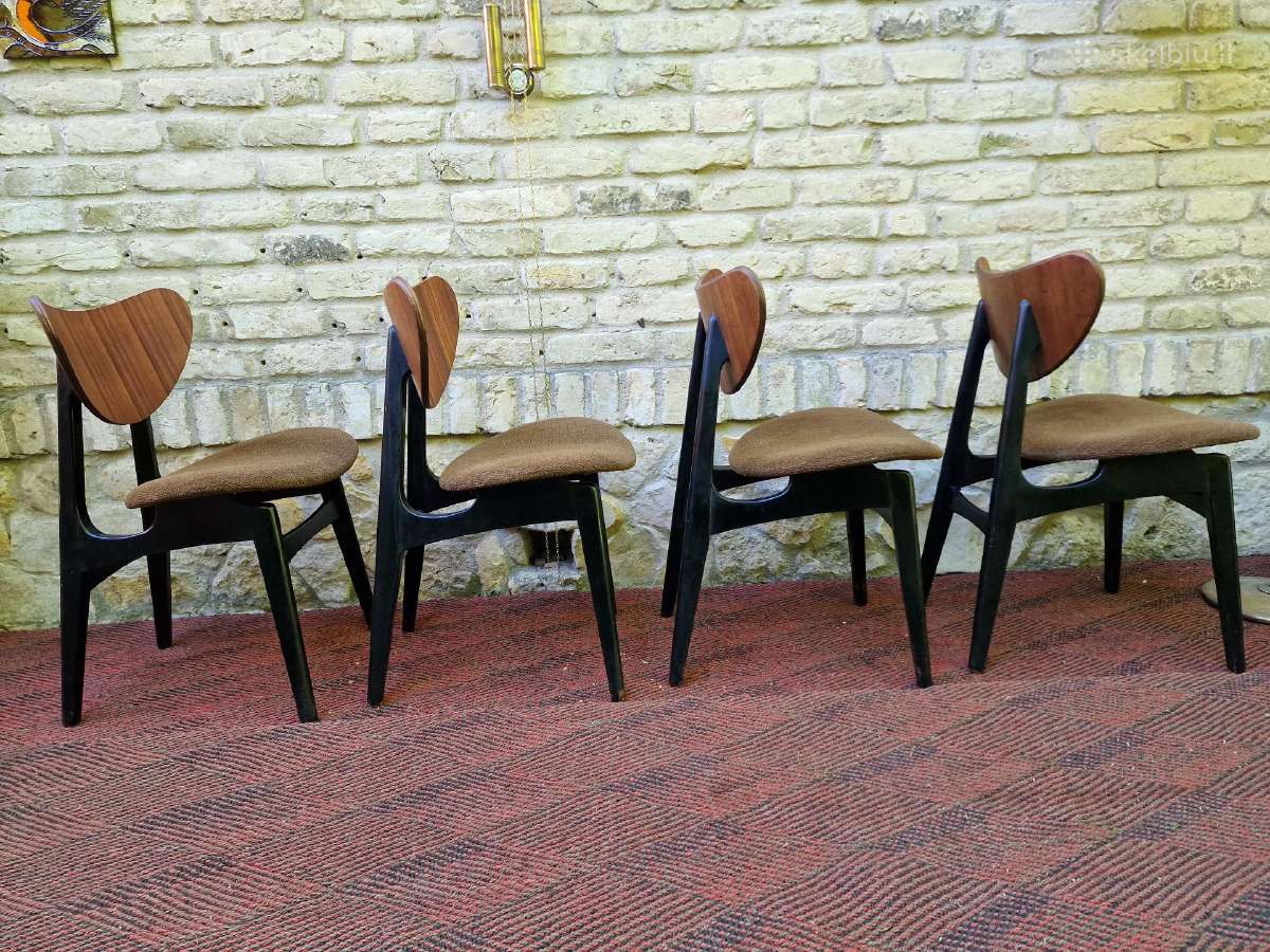 Vintažinės mid century valgomojo kėdės - nuotraukos Nr. 13