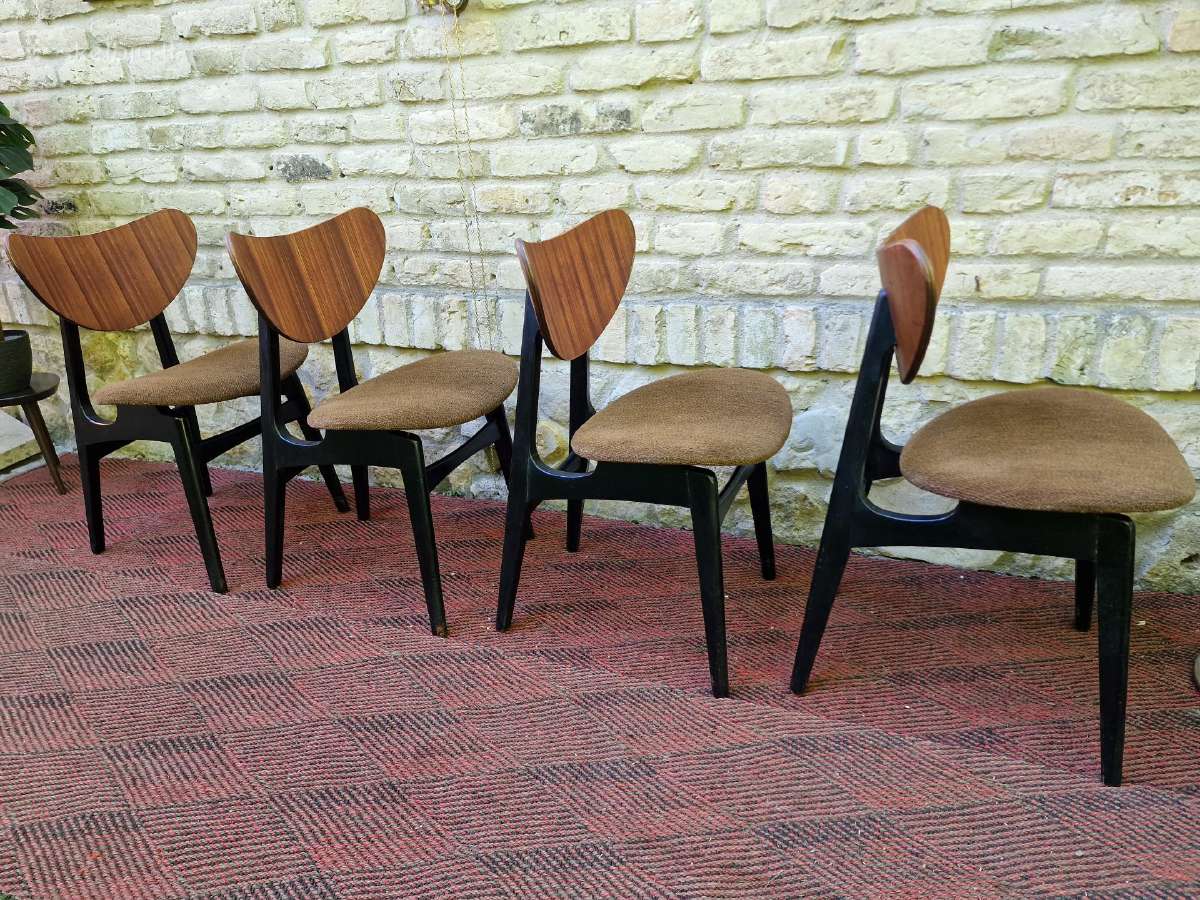 Vintažinės mid century valgomojo kėdės - nuotraukos Nr. 15