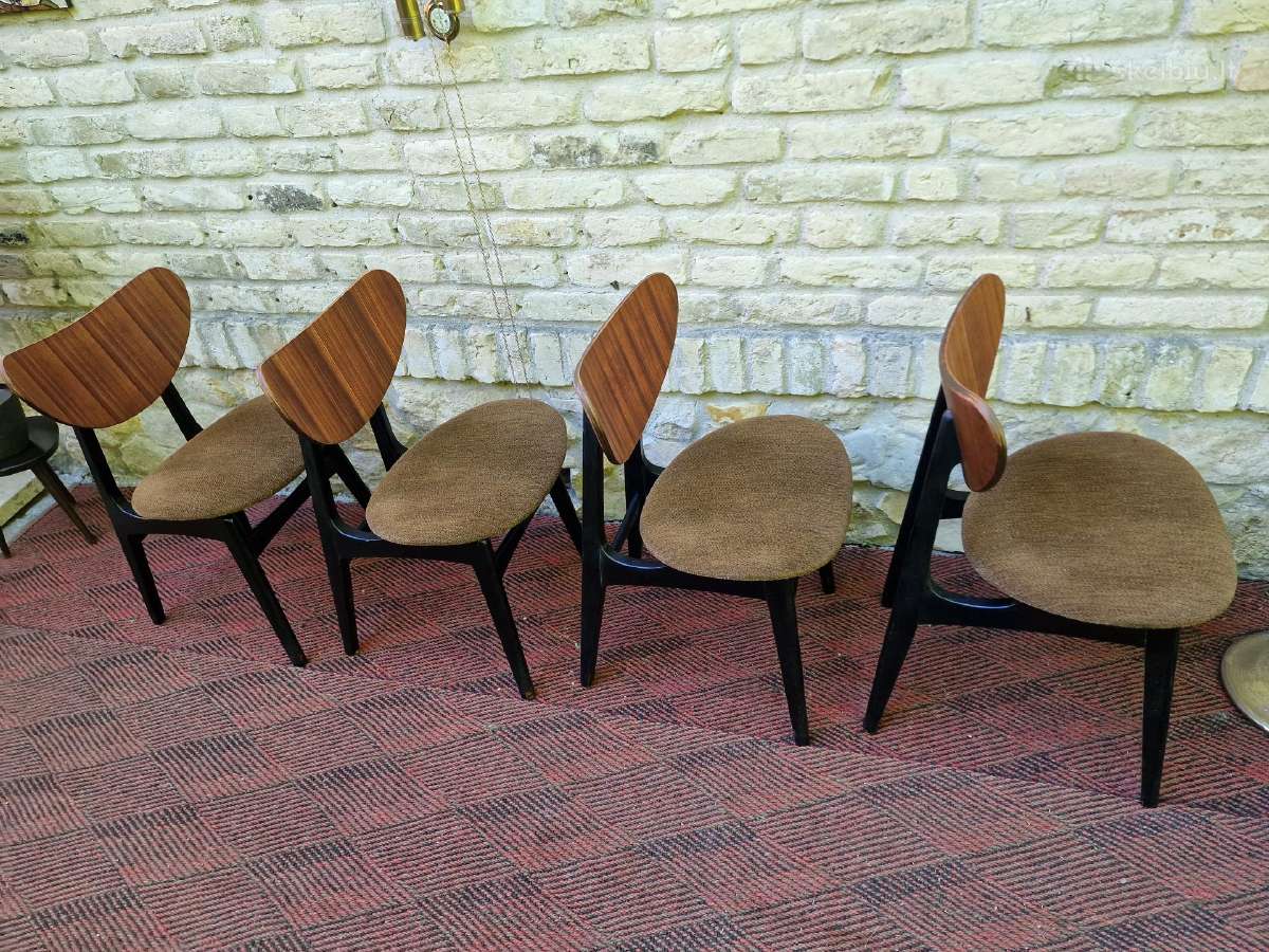 Vintažinės mid century valgomojo kėdės - nuotraukos Nr. 16