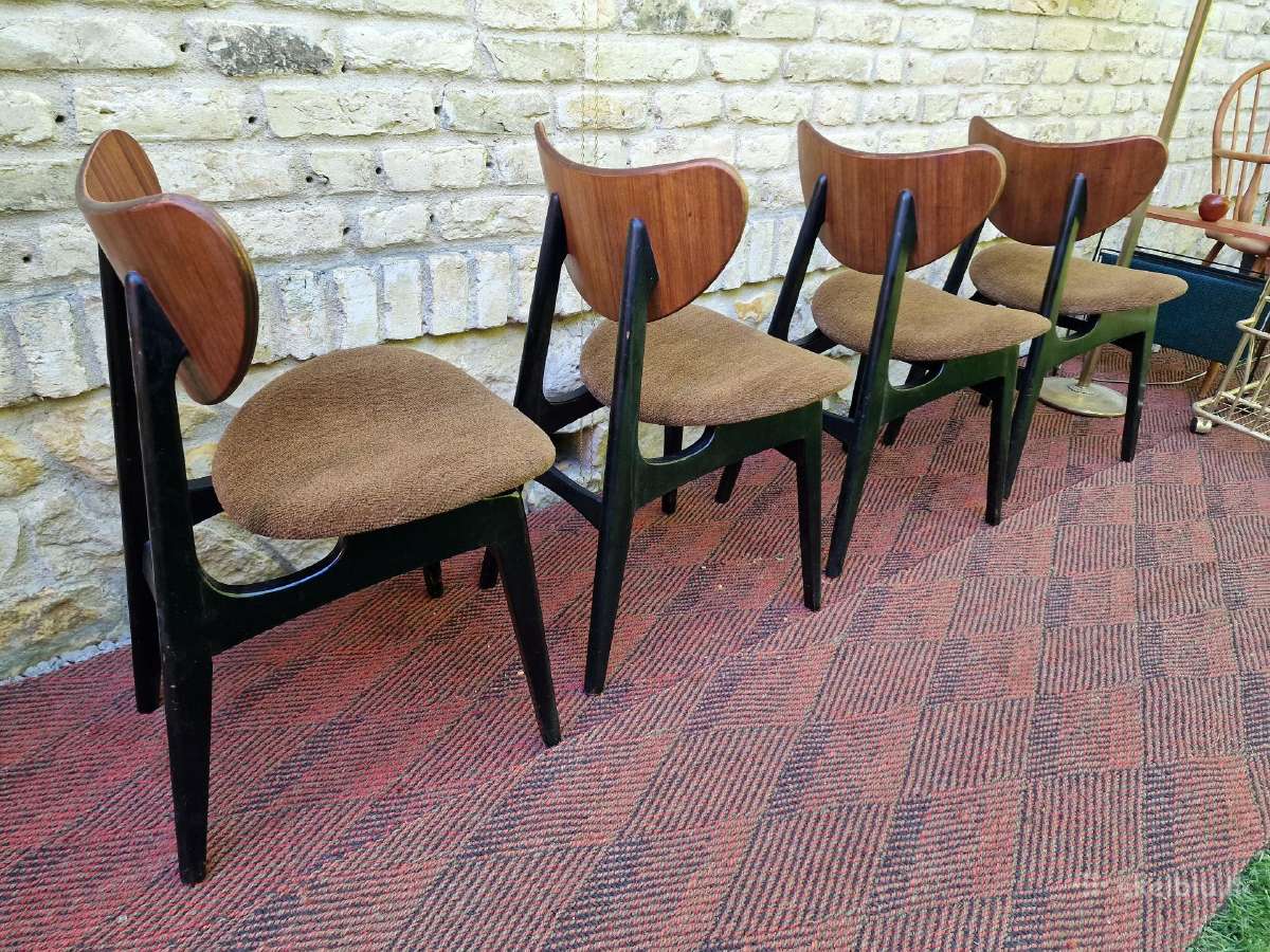 Vintažinės mid century valgomojo kėdės - nuotraukos Nr. 17
