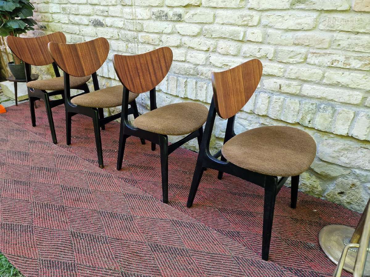 Vintažinės mid century valgomojo kėdės - nuotraukos Nr. 18