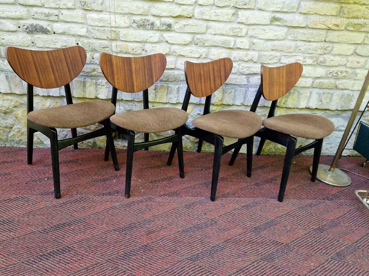 Vintažinės mid century valgomojo kėdės - nuotraukos Nr. 19