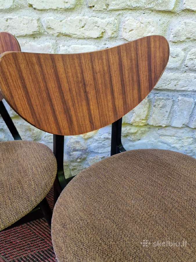 Vintažinės mid century valgomojo kėdės - nuotraukos Nr. 20