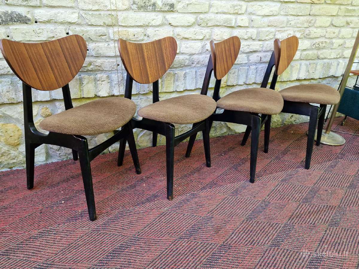 Vintažinės mid century valgomojo kėdės - nuotraukos Nr. 22