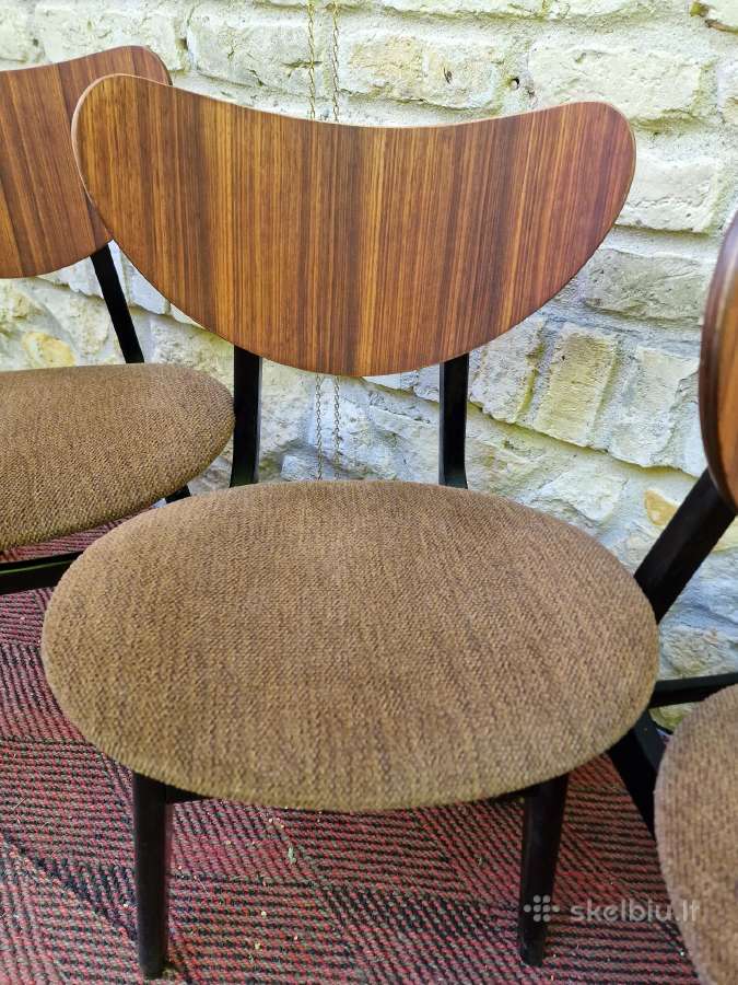 Vintažinės mid century valgomojo kėdės - nuotraukos Nr. 23