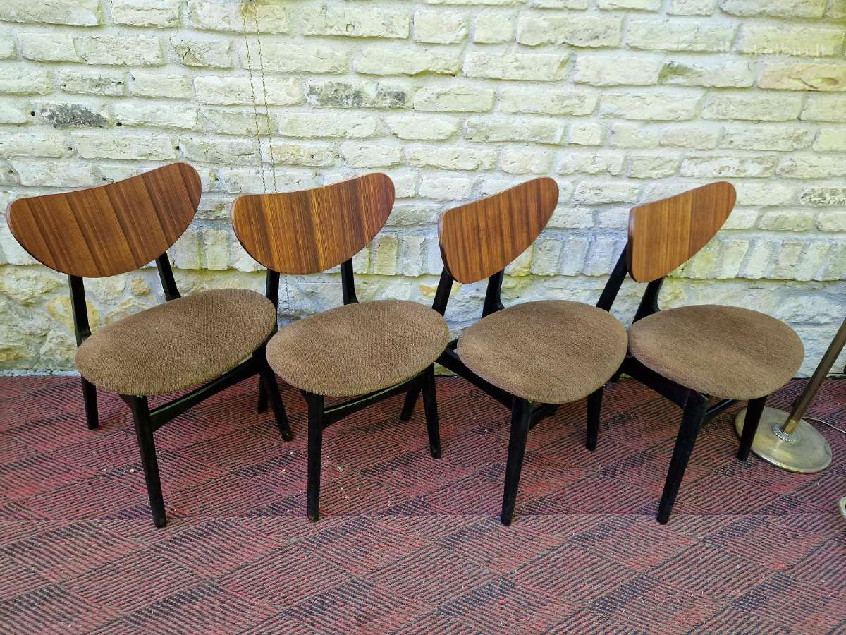Vintažinės mid century valgomojo kėdės - nuotraukos Nr. 24