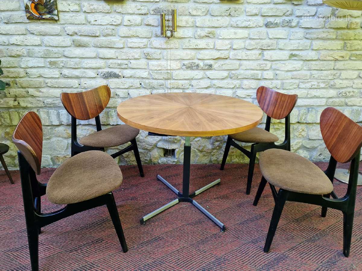 Vintažinės mid century valgomojo kėdės - nuotraukos Nr. 29