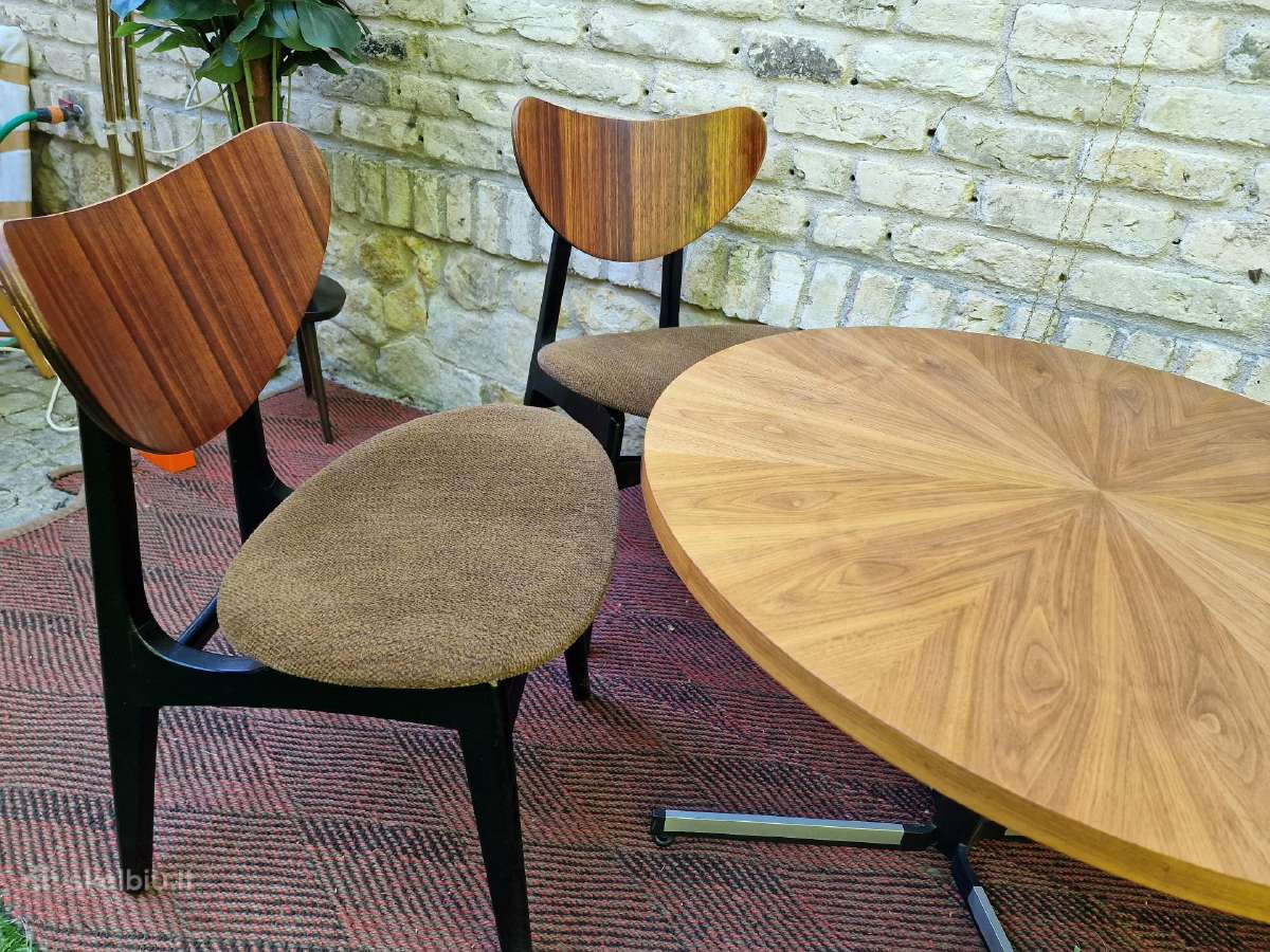 Vintažinės mid century valgomojo kėdės - nuotraukos Nr. 32