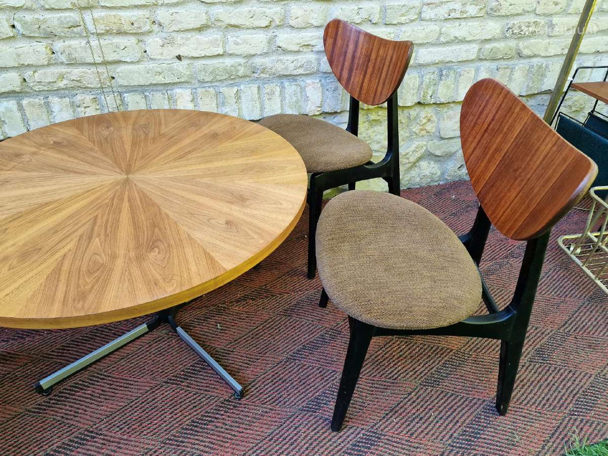 Vintažinės mid century valgomojo kėdės - nuotraukos Nr. 33