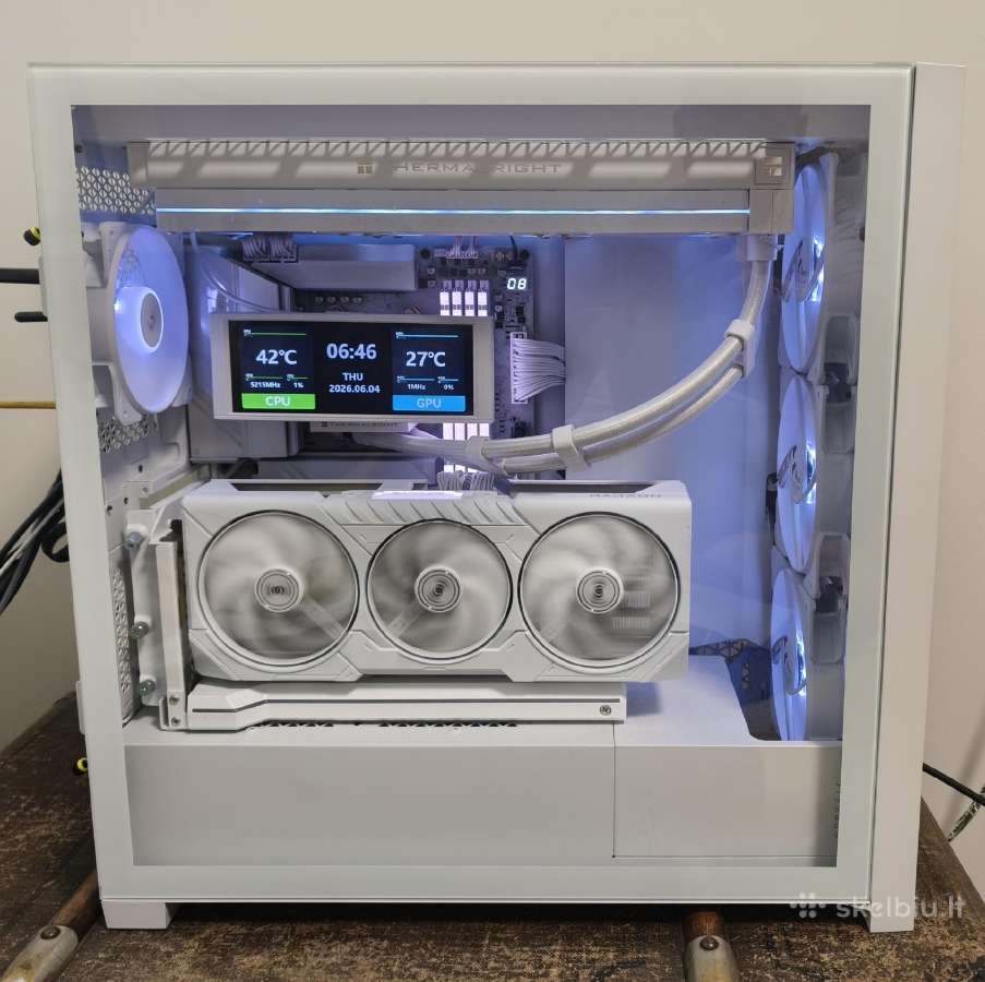 White 4k Pc 9800x3d/x870/64gb/7tb/9070xt