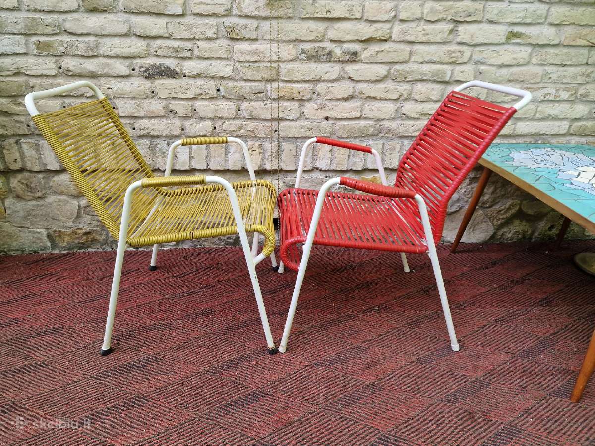 Vintažiniai mid century terasos baldai - nuotraukos Nr. 5