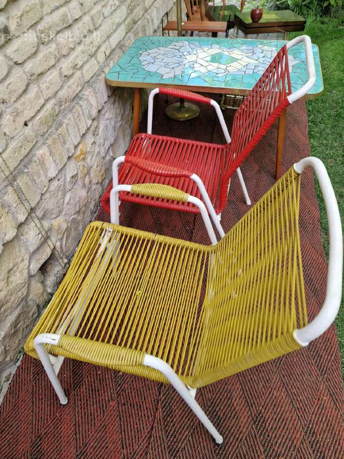 Vintažiniai mid century terasos baldai - nuotraukos Nr. 9