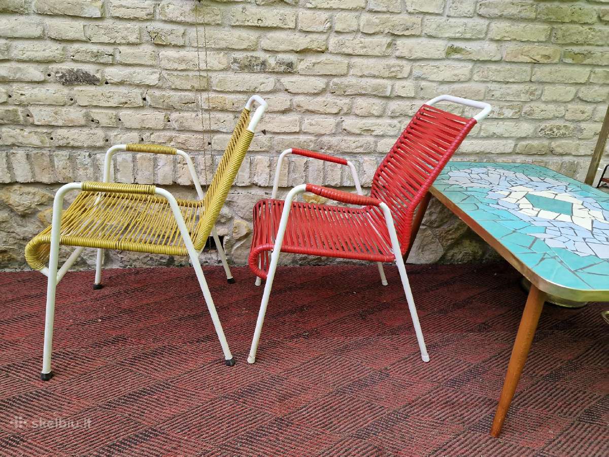 Vintažiniai mid century terasos baldai - nuotraukos Nr. 17