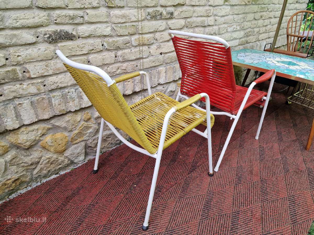 Vintažiniai mid century terasos baldai - nuotraukos Nr. 19
