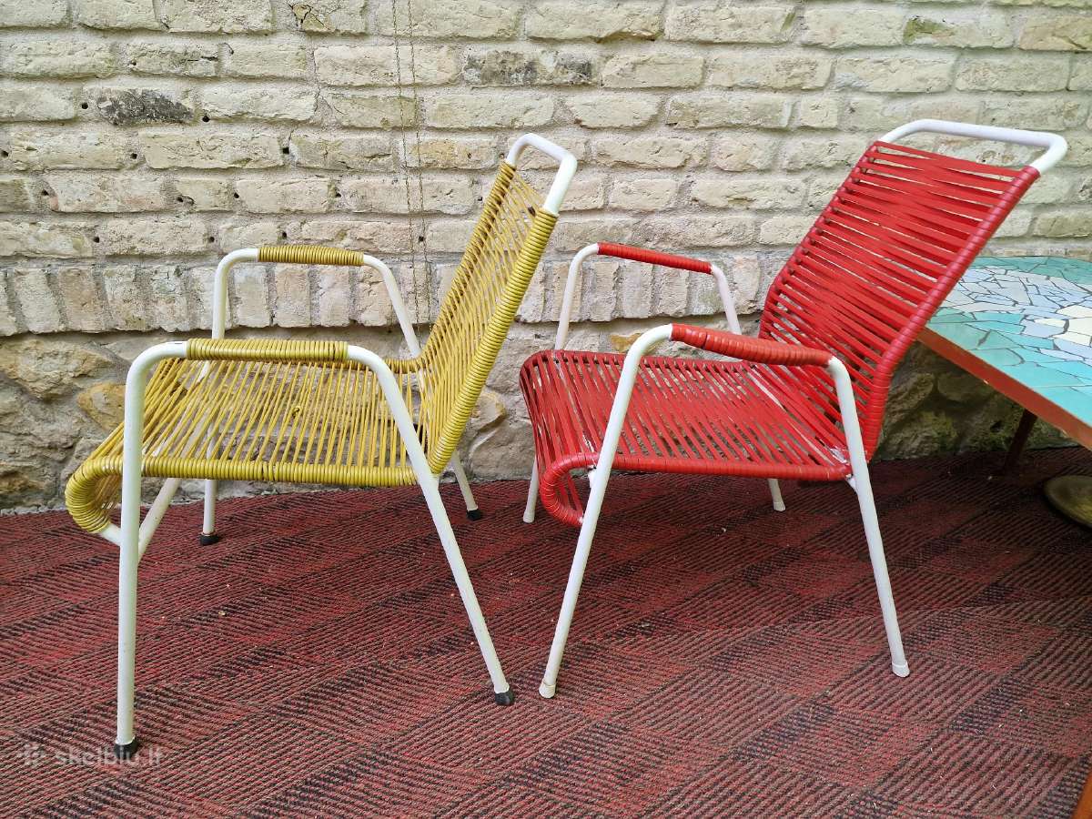 Vintažiniai mid century terasos baldai - nuotraukos Nr. 21