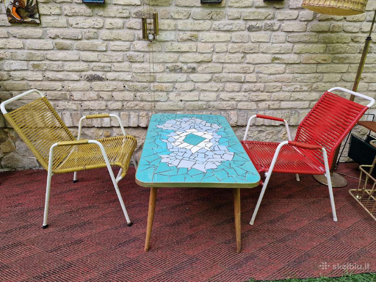 Vintažiniai mid century terasos baldai - nuotraukos Nr. 28