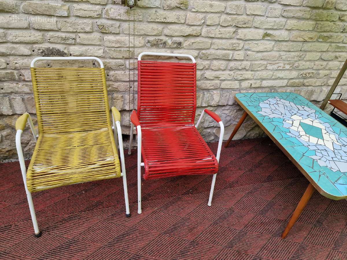 Vintažiniai mid century terasos baldai - nuotraukos Nr. 31