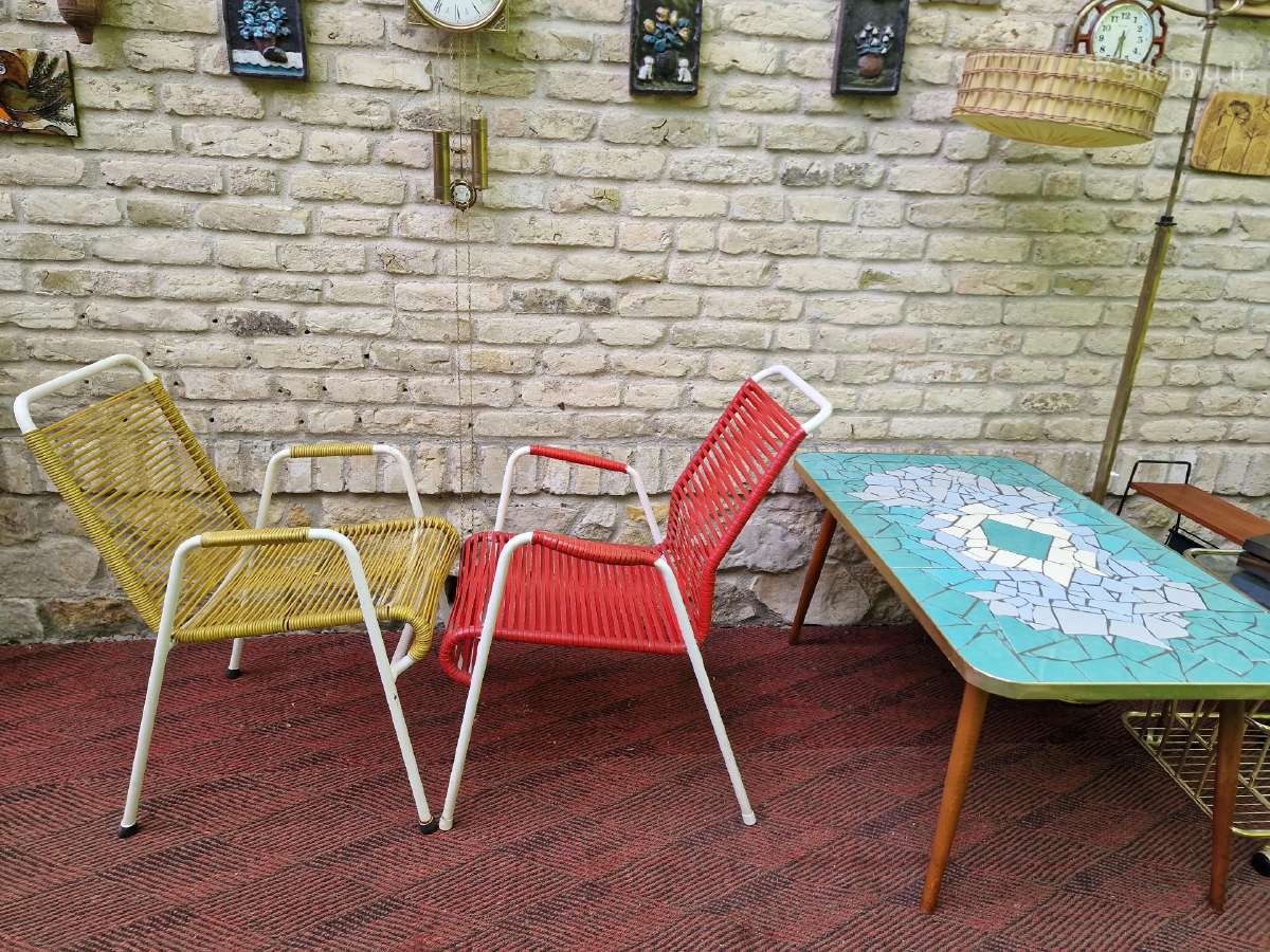 Vintažiniai mid century terasos baldai - nuotraukos Nr. 33