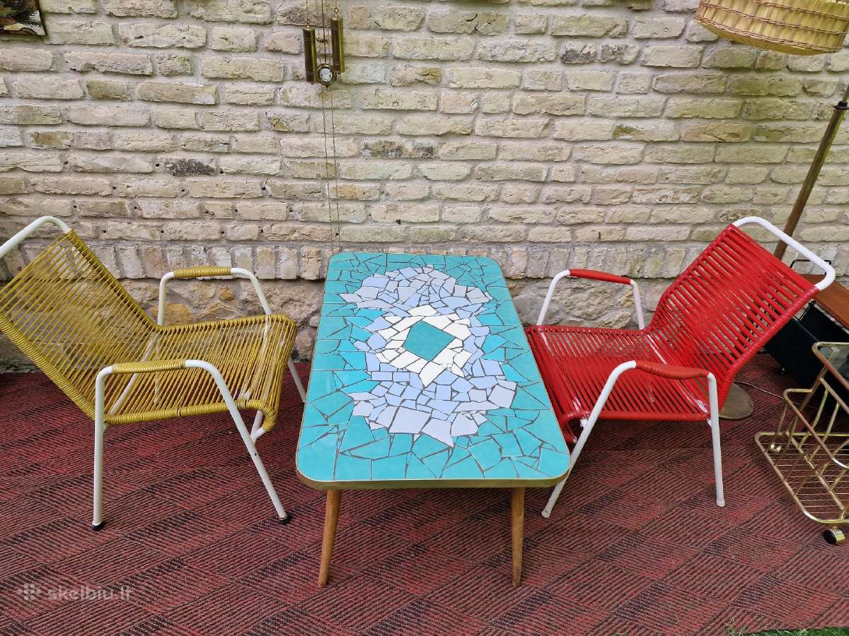 Vintažiniai mid century terasos baldai - nuotraukos Nr. 38