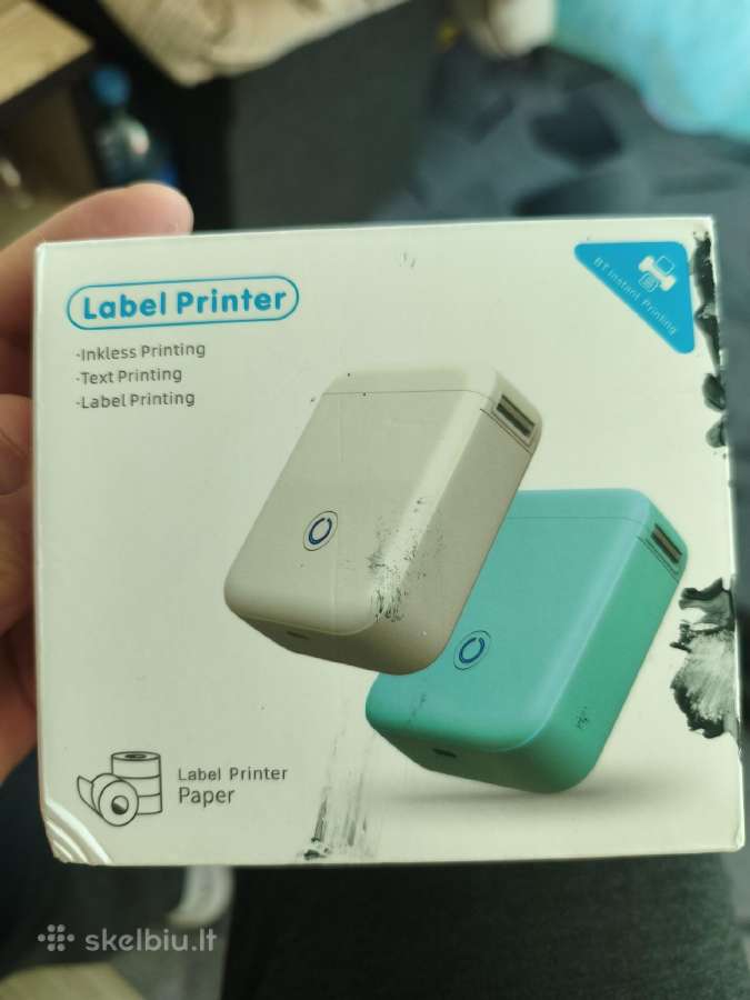Nešiojamas Bluetooth etikečių spausdintuvas