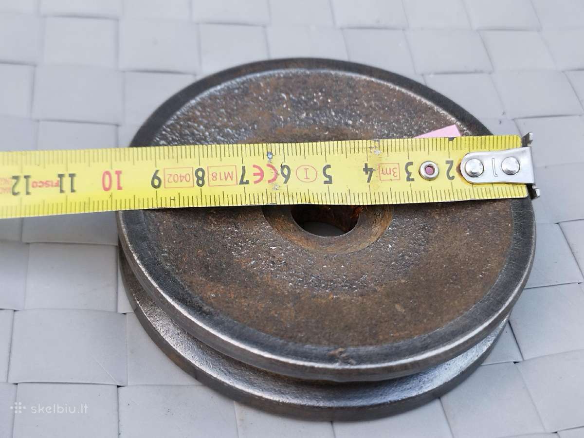 Metalinis skriemulys škivas variklio ašies 10cm - nuotraukos Nr. 2